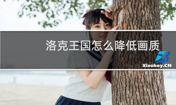 洛克王国怎么降低画质