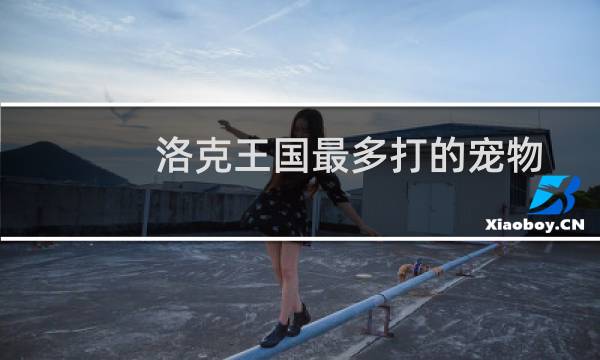 洛克王国最多打的宠物
