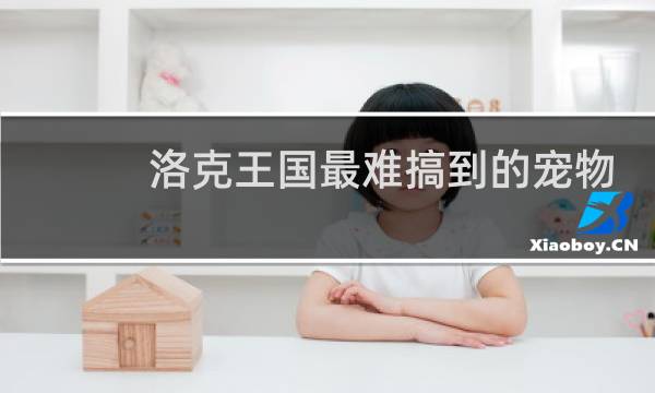 洛克王国最难搞到的宠物