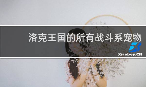 洛克王国的所有战斗系宠物