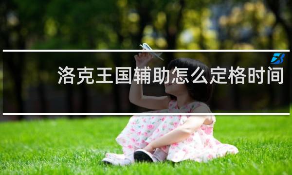 洛克王国辅助怎么定格时间