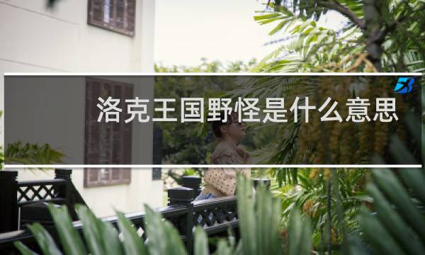 洛克王国野怪是什么意思