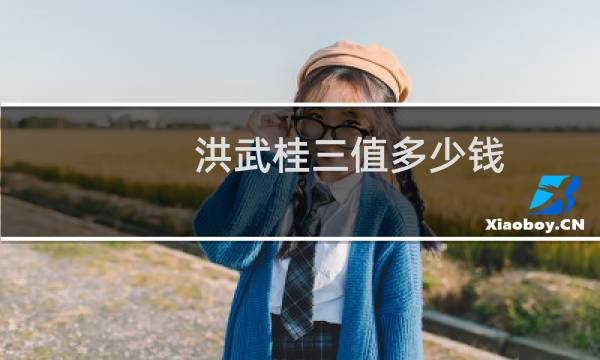 洪武桂三值多少钱