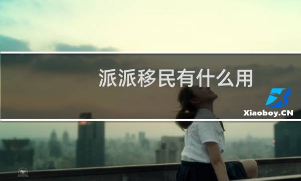 派派移民有什么用