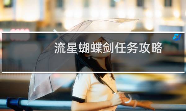 流星蝴蝶剑任务攻略