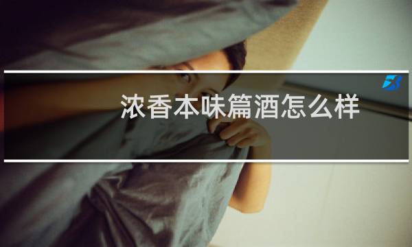 浓香本味篇酒怎么样