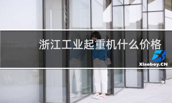 浙江工业起重机什么价格