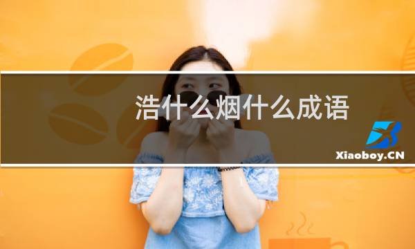 浩什么烟什么成语