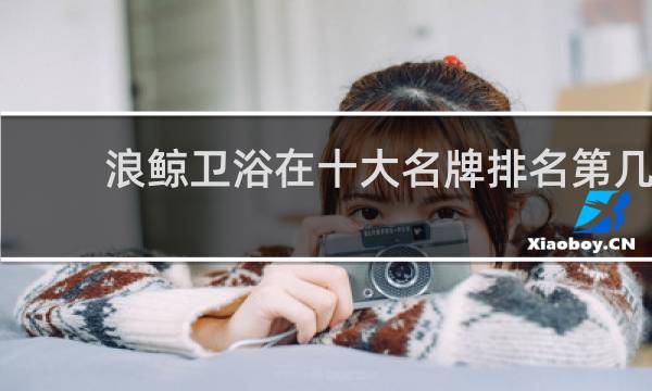 浪鲸卫浴在十大名牌排名第几