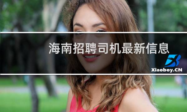 海南招聘司机最新信息