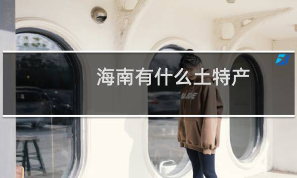 海南有什么土特产