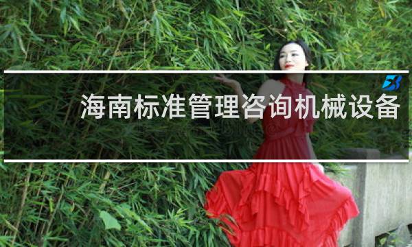 海南标准管理咨询机械设备