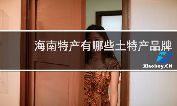 海南特产有哪些土特产品牌