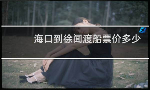 海口到徐闻渡船票价多少