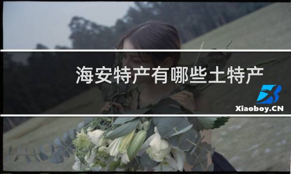 海安特产有哪些土特产