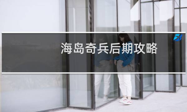 海岛奇兵后期攻略
