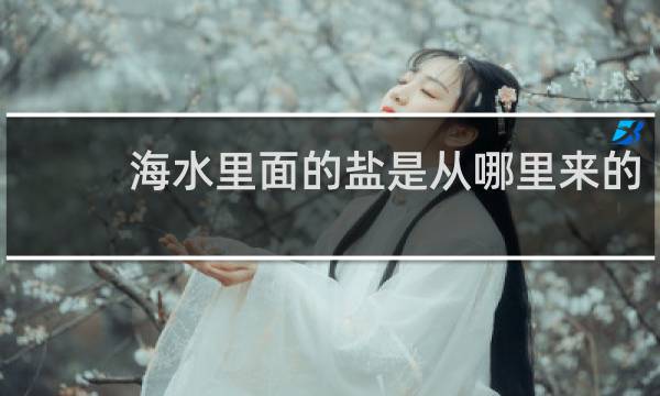 海水里面的盐是从哪里来的