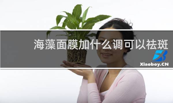 海藻面膜加什么调可以祛斑