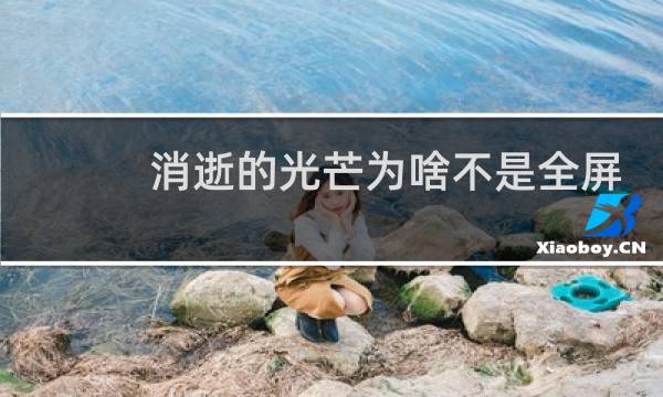 消逝的光芒为啥不是全屏
