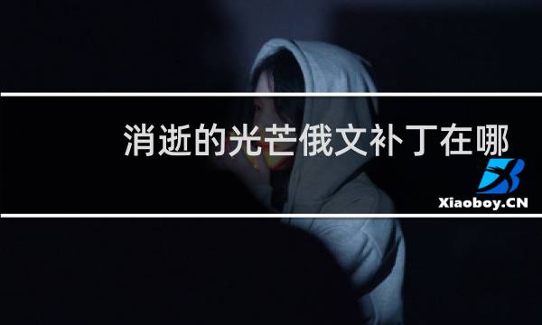 消逝的光芒俄文补丁在哪