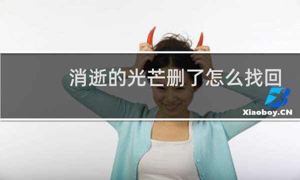 消逝的光芒删了怎么找回