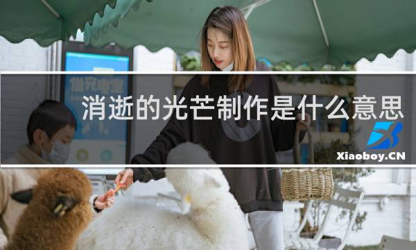消逝的光芒制作是什么意思
