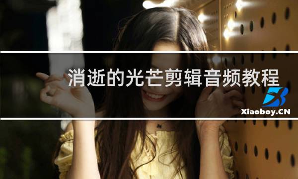 消逝的光芒剪辑音频教程