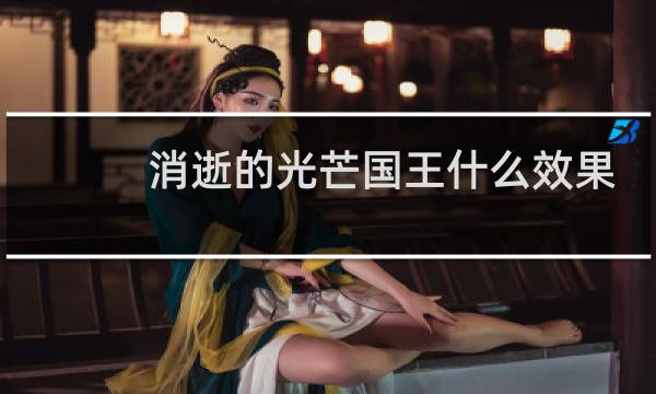 消逝的光芒国王什么效果