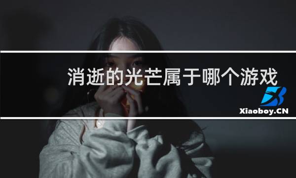 消逝的光芒属于哪个游戏