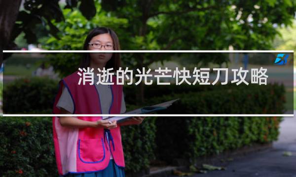 消逝的光芒快短刀攻略