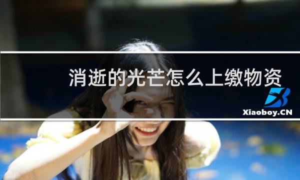 消逝的光芒怎么上缴物资