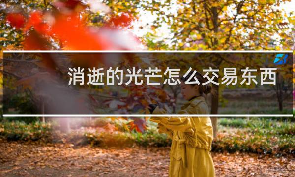 消逝的光芒怎么交易东西