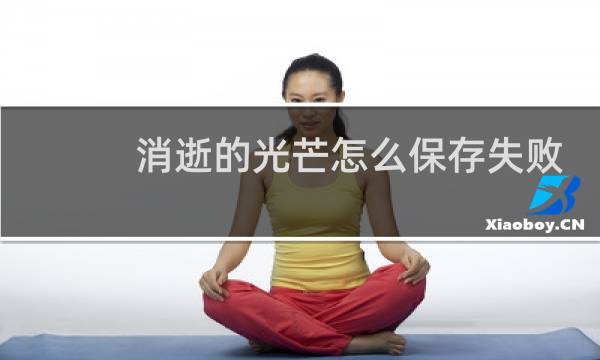 消逝的光芒怎么保存失败