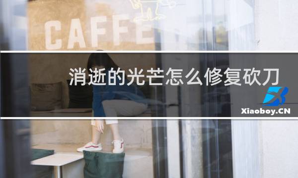 消逝的光芒怎么修复砍刀
