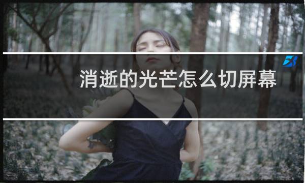 消逝的光芒怎么切屏幕