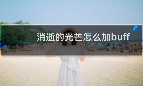 消逝的光芒怎么加buff