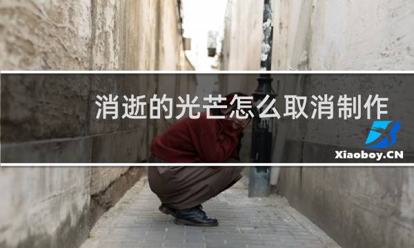 消逝的光芒怎么取消制作