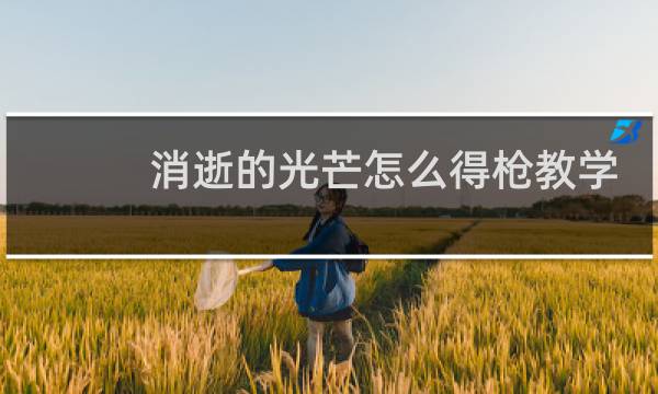 消逝的光芒怎么得枪教学