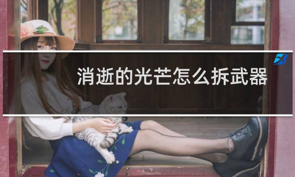 消逝的光芒怎么拆武器
