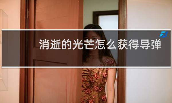 消逝的光芒怎么获得导弹