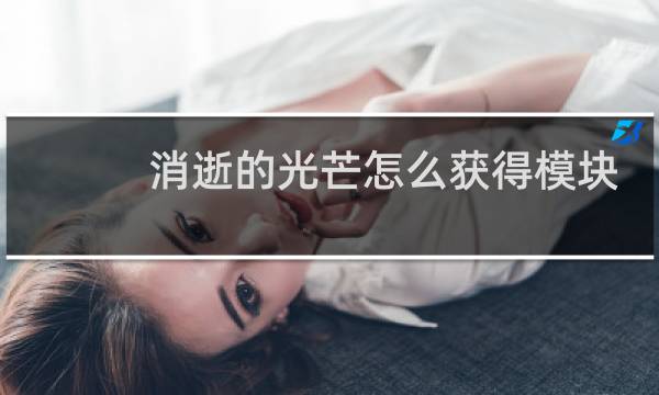 消逝的光芒怎么获得模块
