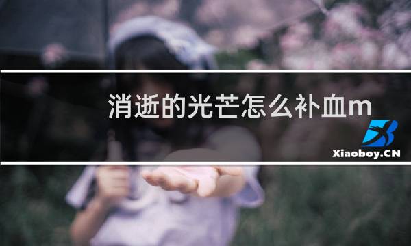 消逝的光芒怎么补血m