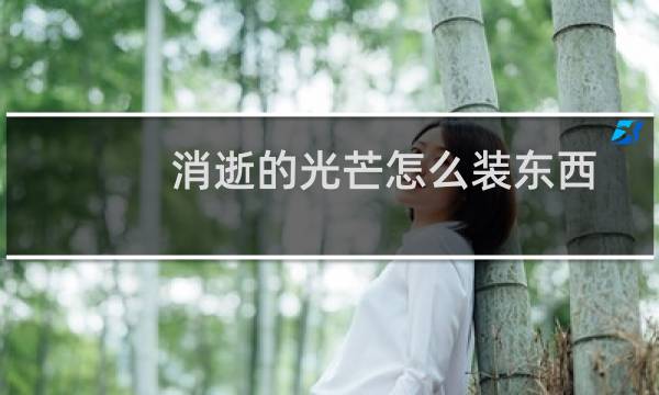 消逝的光芒怎么装东西