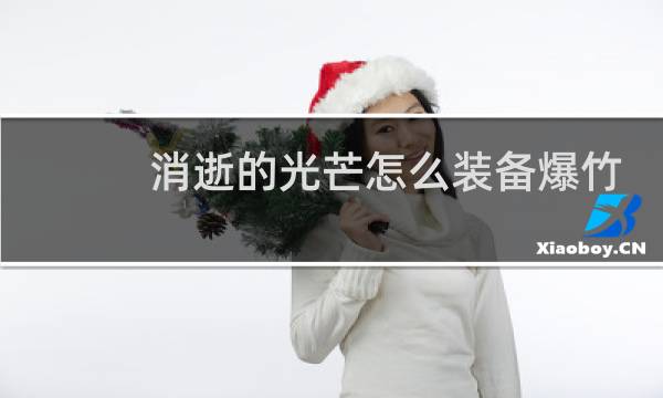 消逝的光芒怎么装备爆竹
