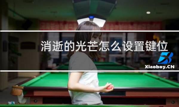 消逝的光芒怎么设置键位