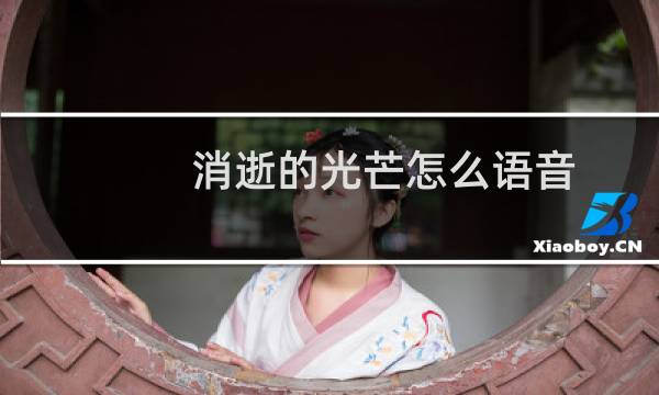 消逝的光芒怎么语音