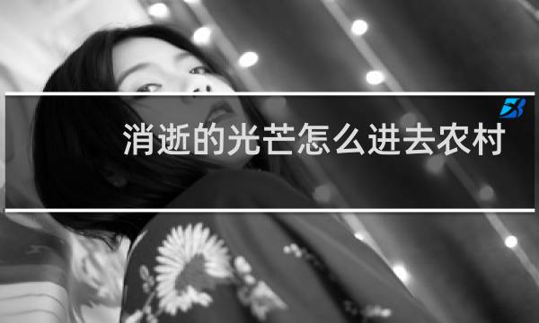 消逝的光芒怎么进去农村