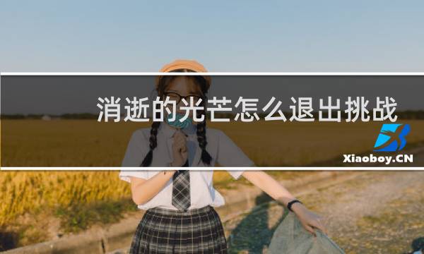消逝的光芒怎么退出挑战