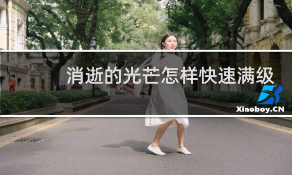 消逝的光芒怎样快速满级