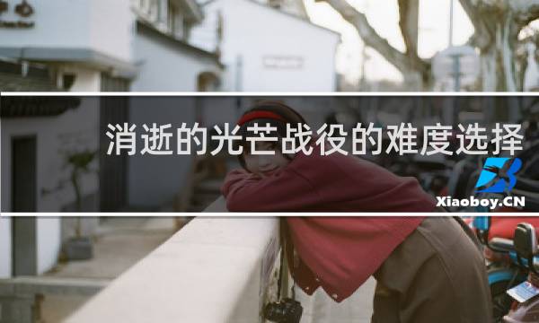 消逝的光芒战役的难度选择